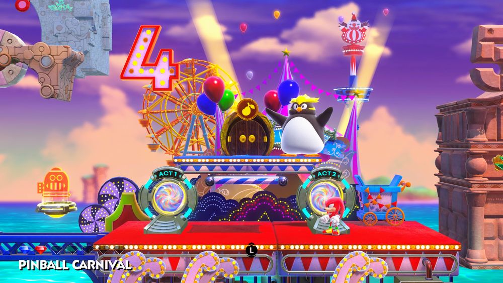 Knuckles in da Hub dei livelli Knuckles in da Hub dei livelli